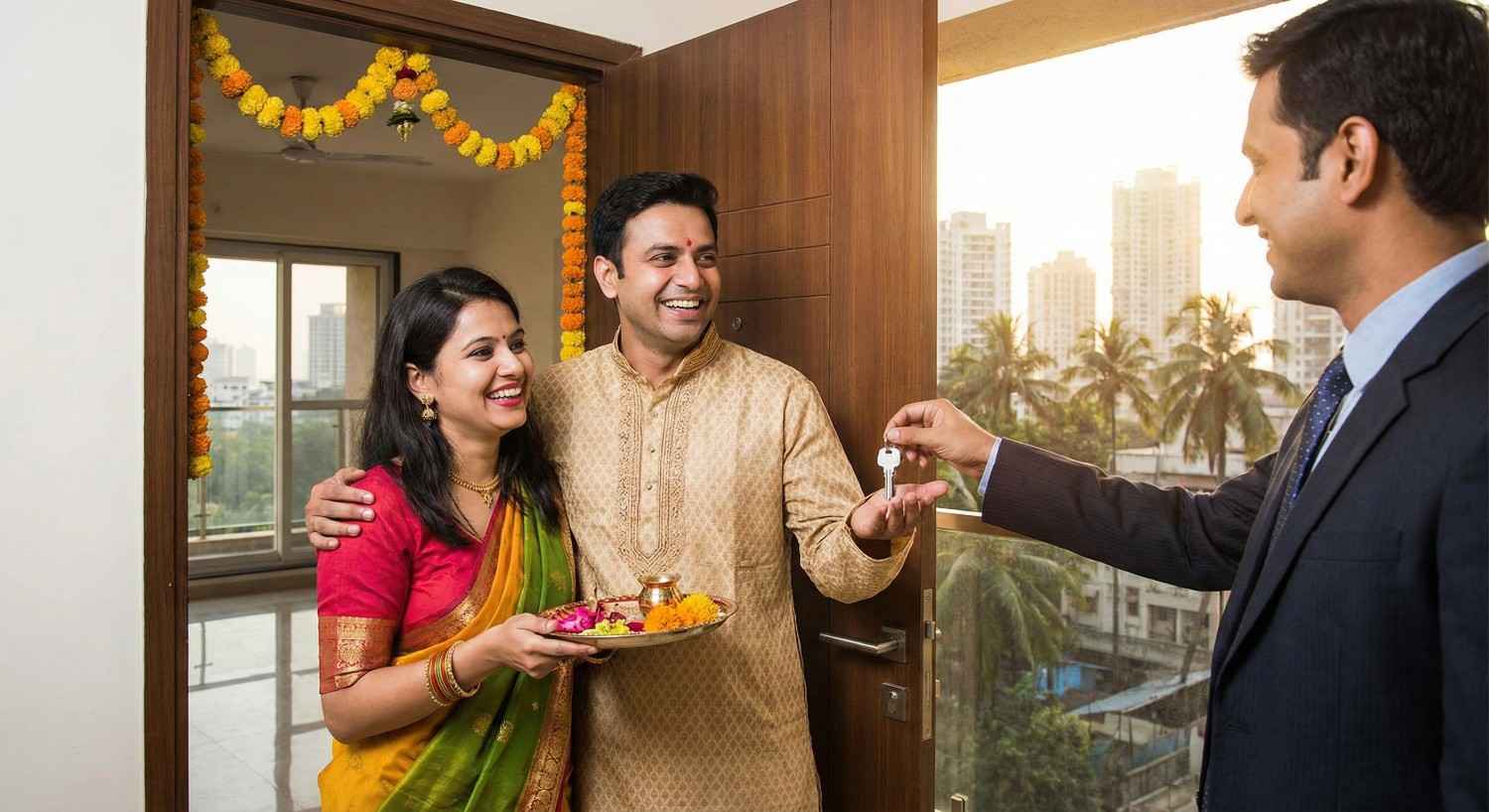 Real estate handover / keys for new home